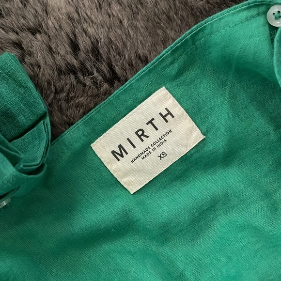 MIRTH Tuckernuck Rio Handmade Tiered Maxi Dress Square Neck Green Size XS cotton - Picture 12 of 16